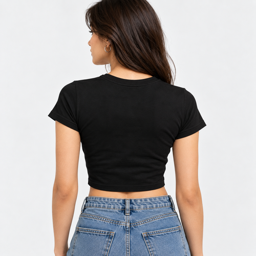Black baby tee