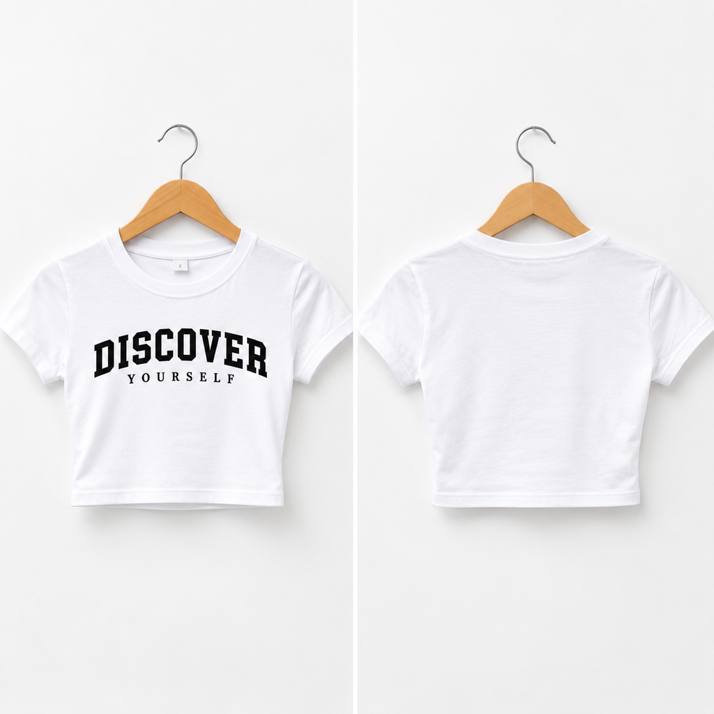 White baby tee