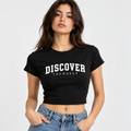 Black baby tee
